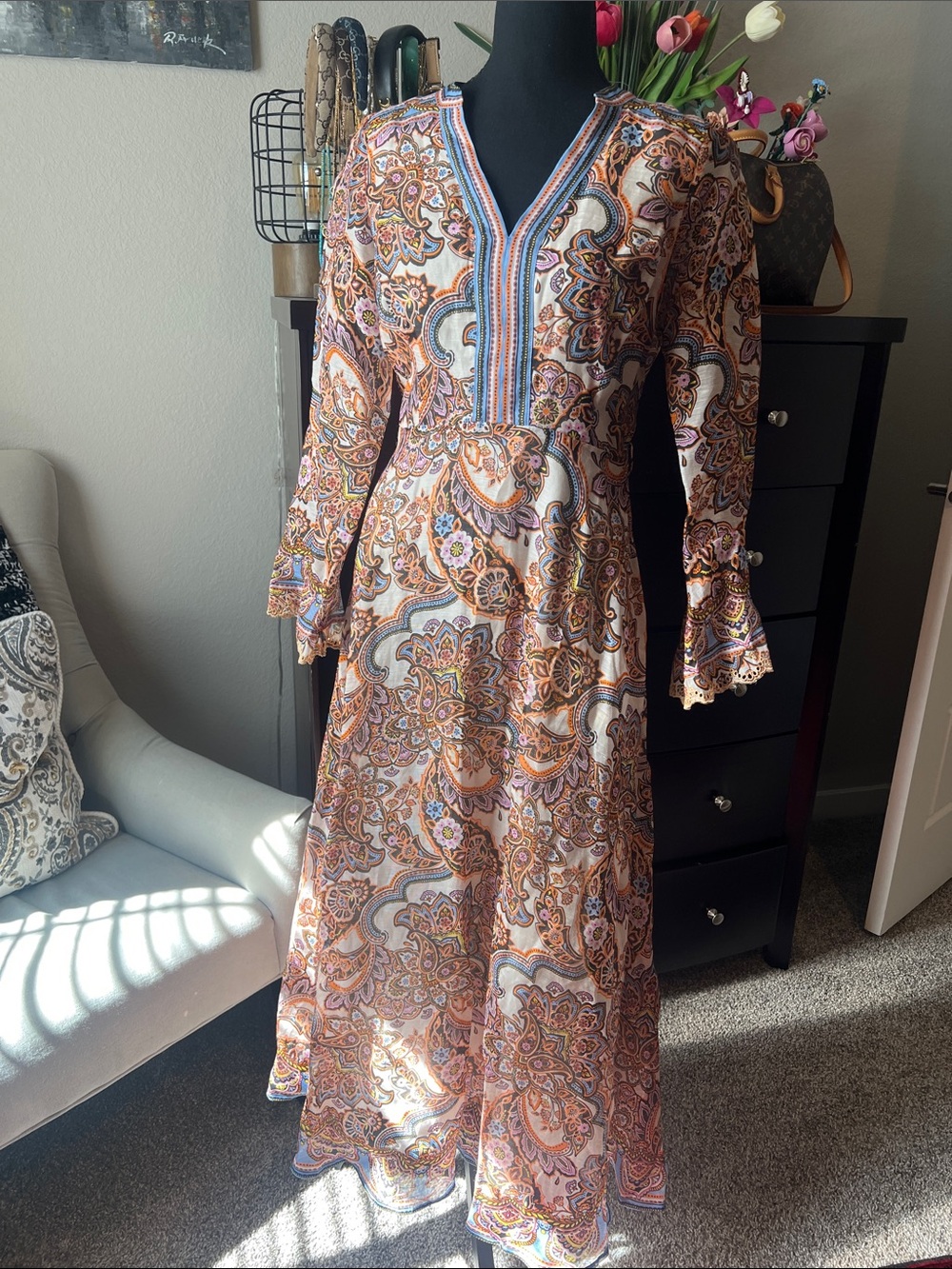 Hale Bob organza Maxi Dress - Multi-Color